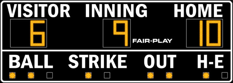 BA-7100-2 Baseball Scoreboard - Fair-Play Scoreboards