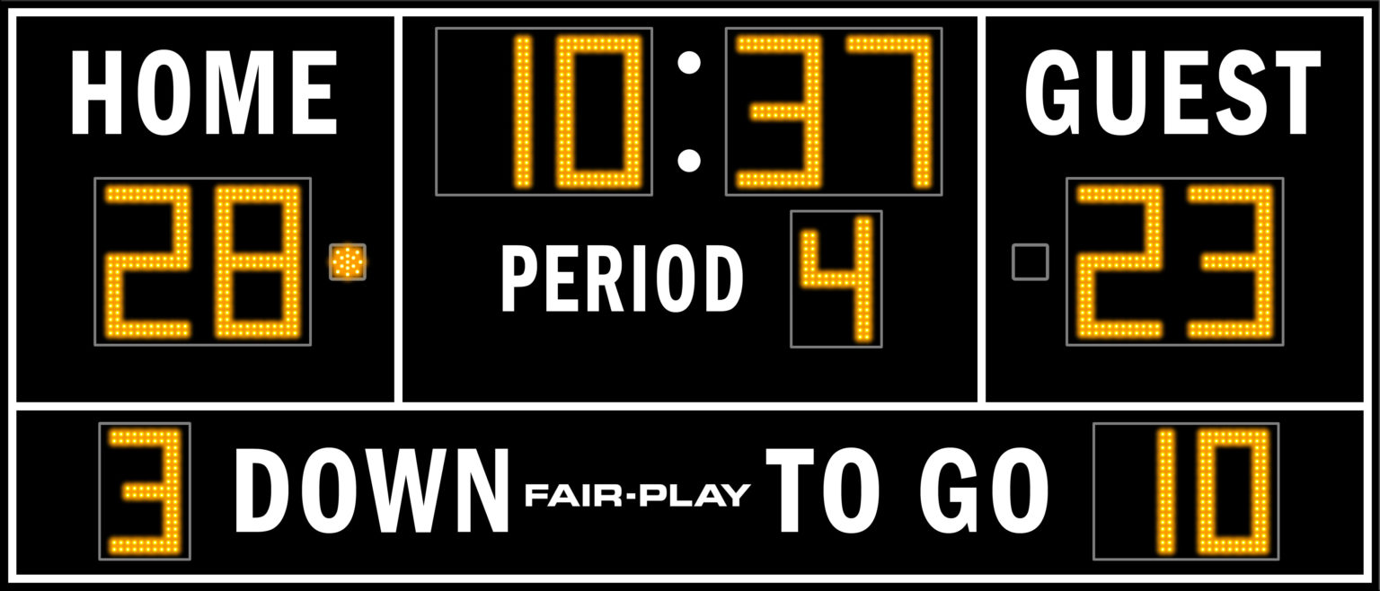 FB81142 Football Scoreboard FairPlay Scoreboards